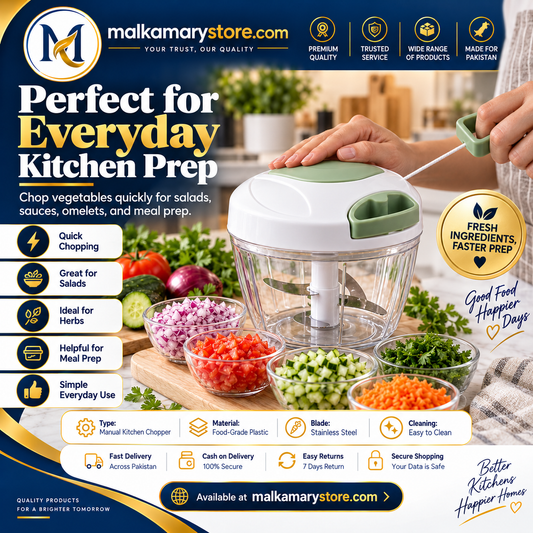 Vegetable Chopper – Multi-Blade Manual Food Chopper